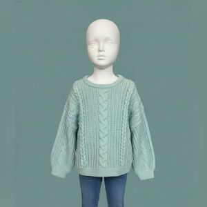 OshKosh B'gosh Light Green Cable Knit Sweater